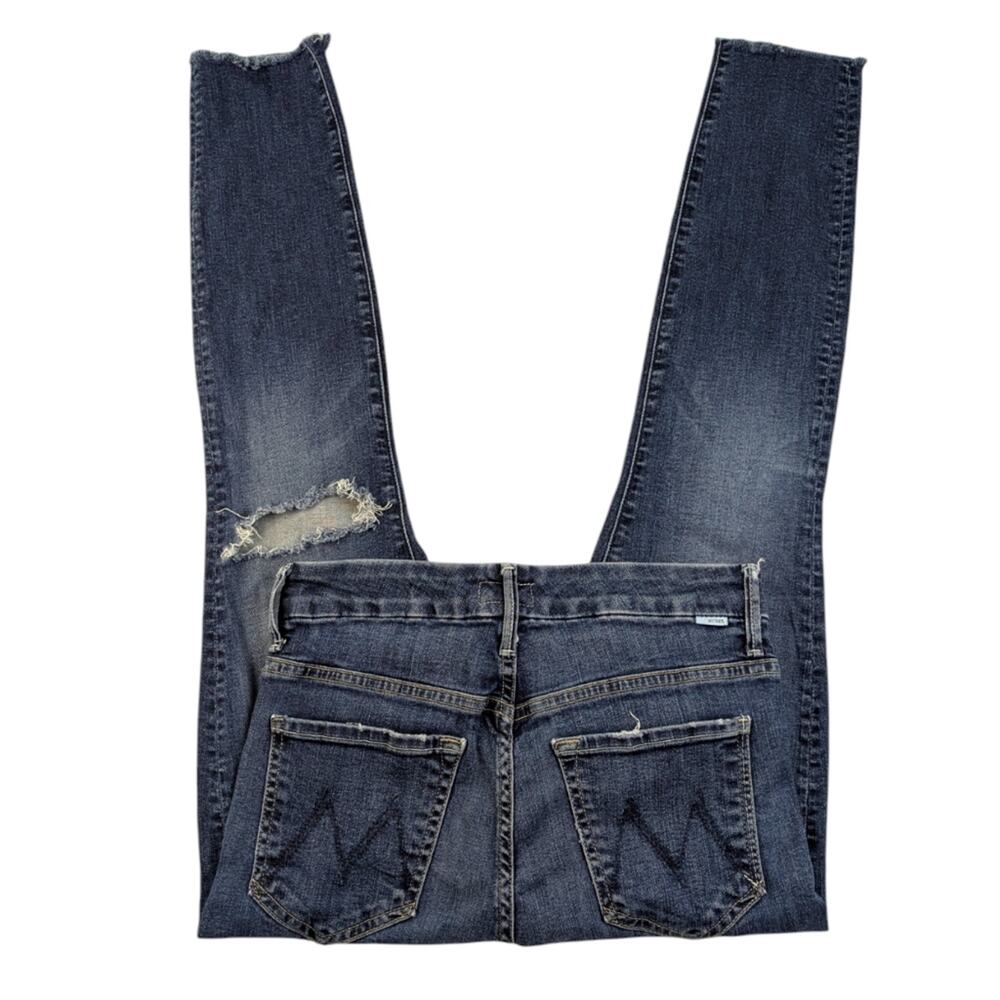 Mother High Waisted Looker Ankle Fray  Size 27 GUC $228    J1544 - Picture 3 of 8